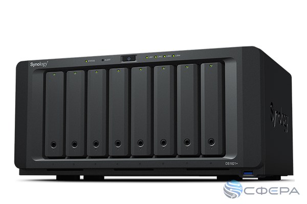 NAS 8 отсеков, 4×GbE, 2×10G SFP+, Intel Celeron