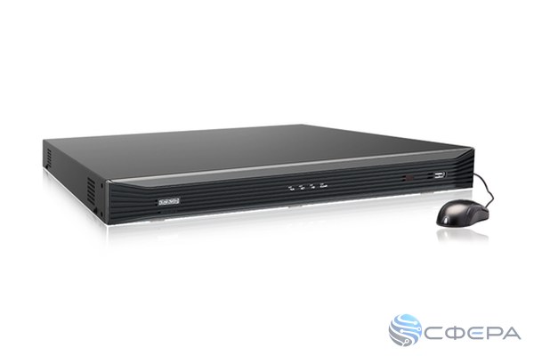 Видеорегистратор NVR 32-канальный, 4K, 4×HDD, RAID