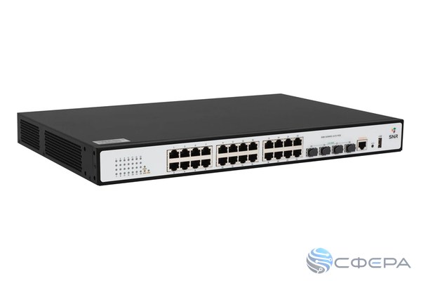 Коммутатор SNR-S2989G-24T, 24×1G, 4×SFP, L2+