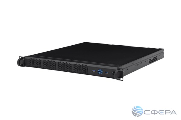 Сервер 1U Intel Xeon E-2334, 16 ГБ DDR4, 2×960 ГБ SSD, 2×PSU